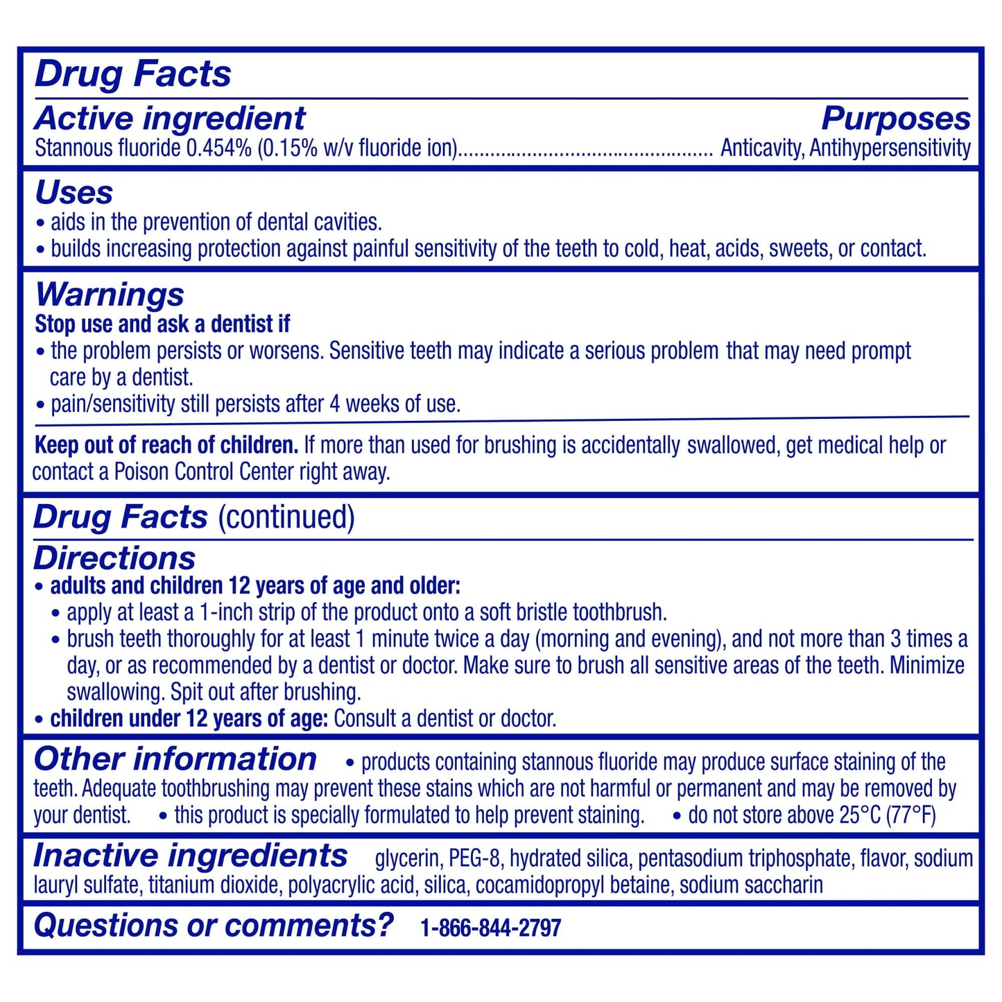 Sensodyne Repair and Protect Whitening Sensitive Toothpaste, 3.4 Oz