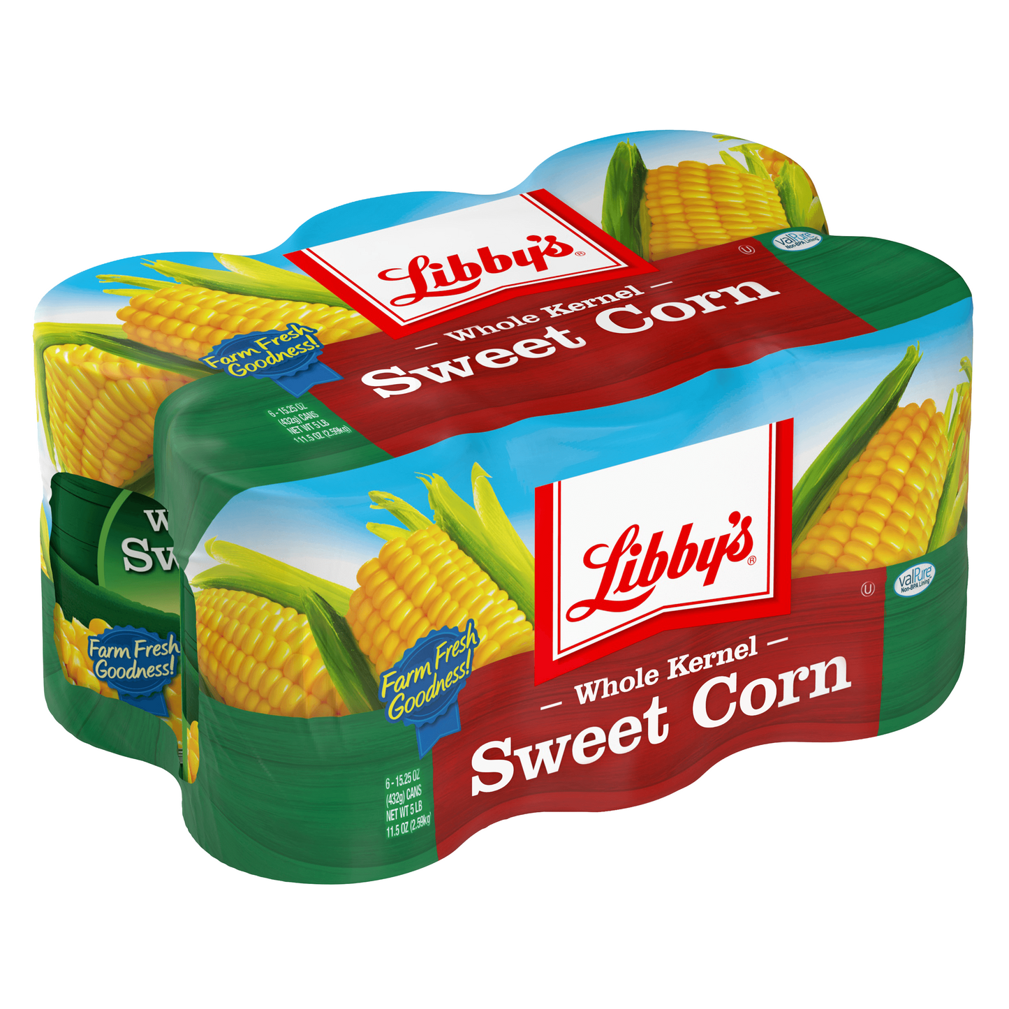 (6 Cans) Libby's Whole Kernel Sweet Corn, 15.25 oz