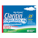 Claritin Liqui-Gels 24 Hour Non-Drowsy Allergy Medicine, Loratadine Antihistamine Capsules, 10 Ct