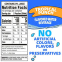 Capri Sun Roarin' Waters Tropical Tide Flavored Water Kids Drink Pouches, 30 Ct Box, 6 fl oz Pouches