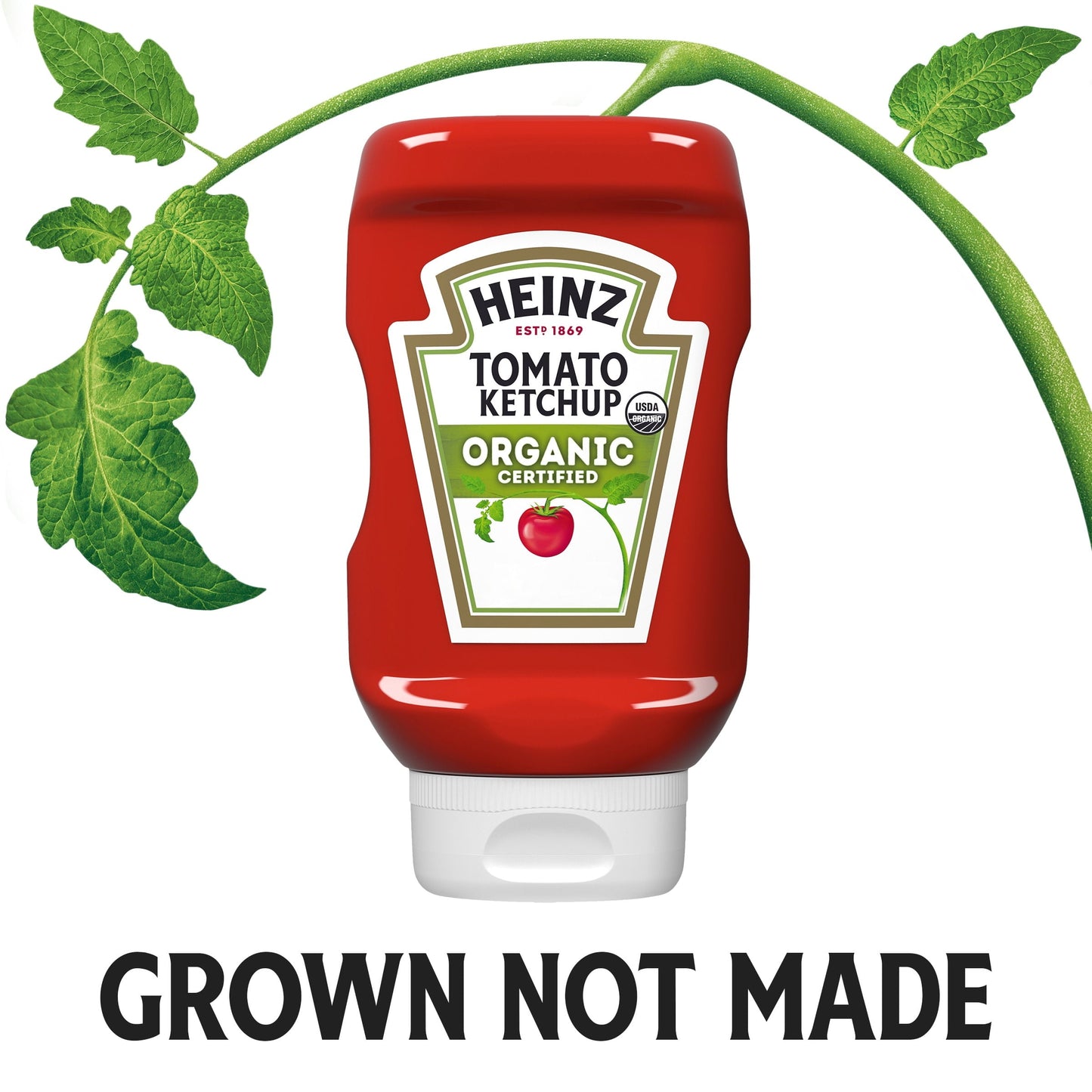 Heinz Organic Tomato Ketchup, 14 oz Bottle