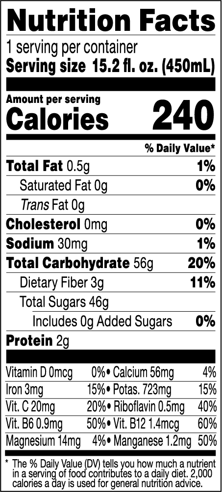 Bolthouse Farms Fruit Juice Smoothie, Green Goodness, 15.2 fl. oz. Bottle