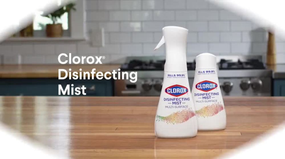 Clorox Disinfectant Mist, Multi-Surface Spray, Lemongrass Mandarin, 16 fl oz