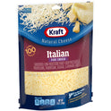 Kraft Italian Five Cheese Blend Shredded Cheese, 8 oz Bag