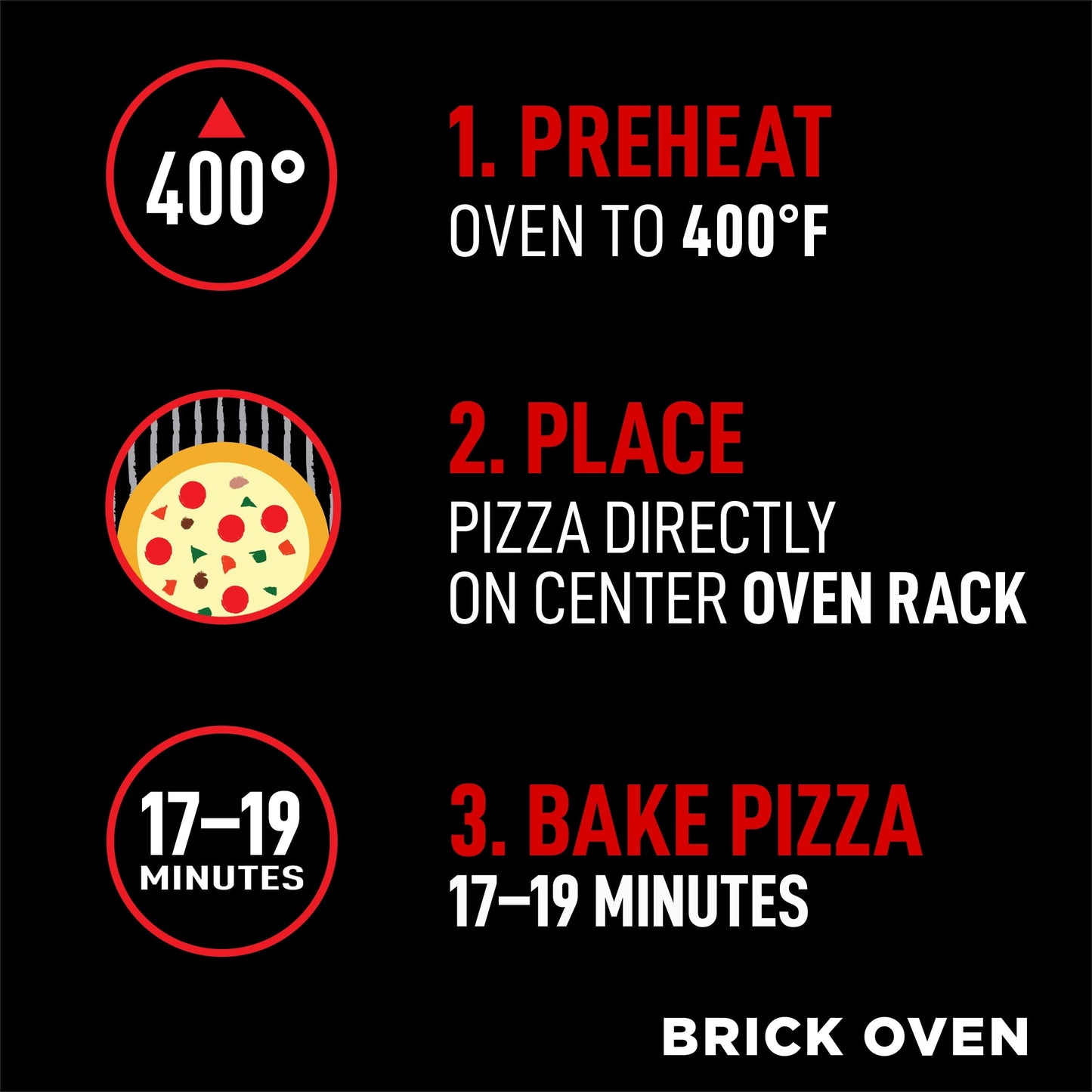 Red Baron Frozen Pizza Brick Oven Supreme, 18.64 oz