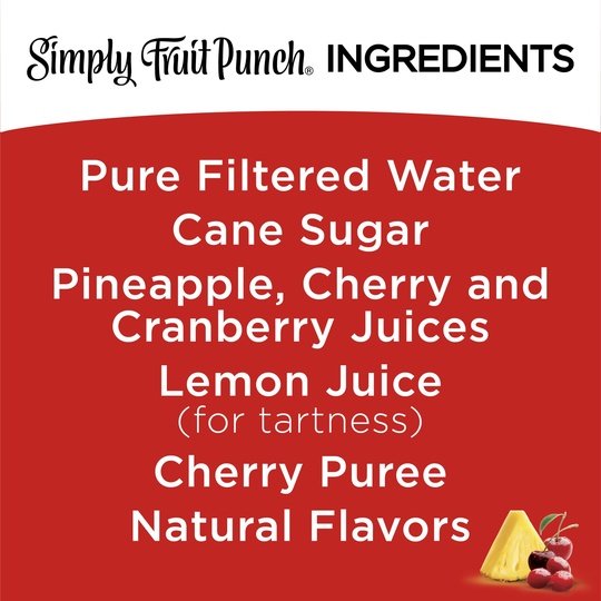 Simply Non GMO All Natural Fruit Punch Juice, 52 fl oz Bottle