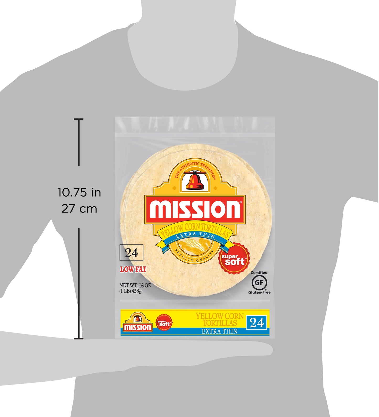 Mission Extra Thin Yellow Corn Tortillas, 24 Count