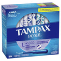 Tampax Pearl Tampons with LeakGuard Braid, Light Absorbency, 50 Ct