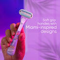 Venus Miami Midnight Smooth Women's Disposable Razors, 3 ct