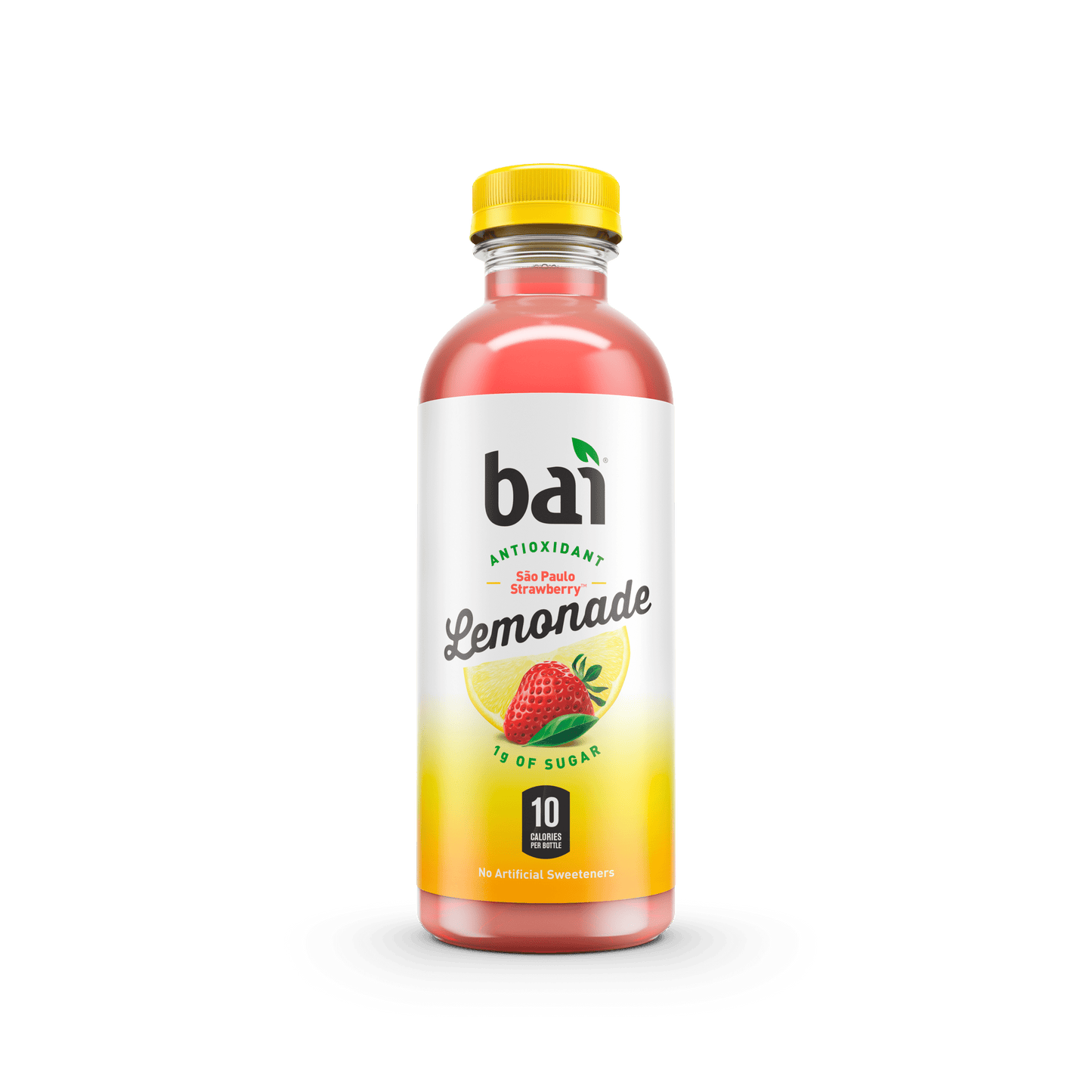 Bai Sao Paulo Strawberry Lemonade Antioxidant Infused Flavored Water, 18 fl oz, Bottle