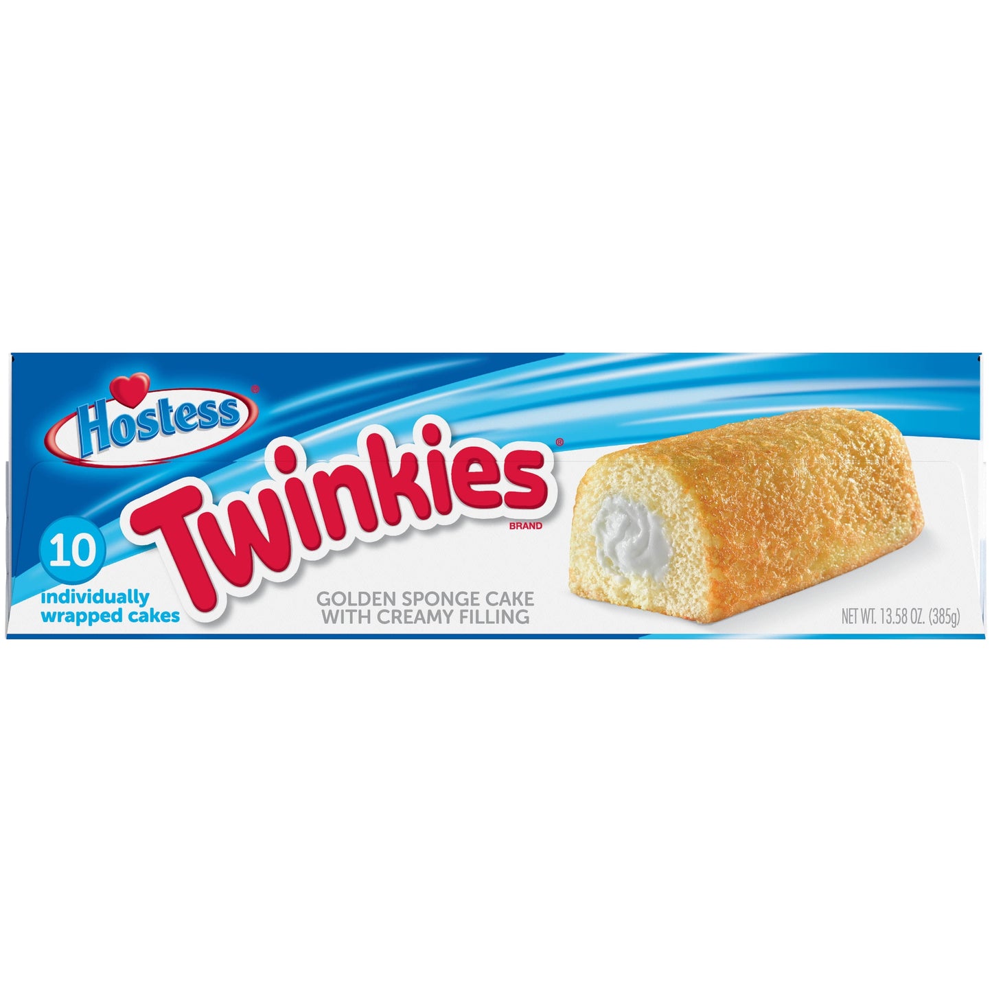 HOSTESS TWINKIES, Creamy Golden Sponge Cake, Individually Wrapped - 13.58 oz, 10 Count