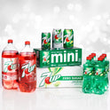 7UP Lemon Lime Soda, 7.5 fl oz, Mini Cans, 6 Pack, Allergens Free, Soft Drink