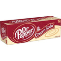 Dr Pepper & Cream Soda, 12 fl oz cans, 12 pack