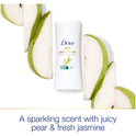 Dove Advanced Care Women's Antiperspirant Deodorant Stick, Juicy Pear and Fresh Jasmine, 2.6 oz
