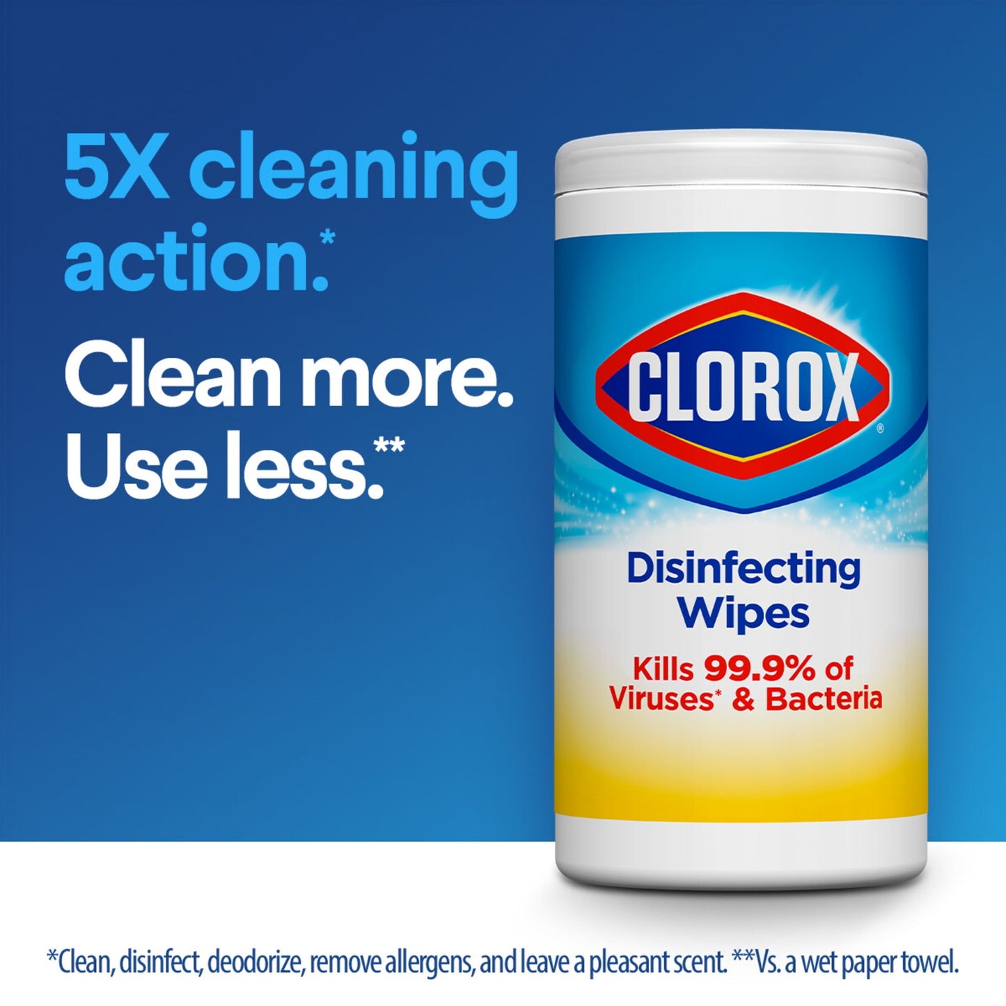 Clorox Bleach-Free Disinfecting and Cleaning Wipes, 75 Count Each, 4 Pack
