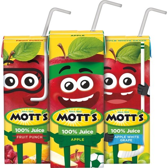 Mott's Juice Variety Pack, 6.75 fl oz Drink Boxes, 32 Pack