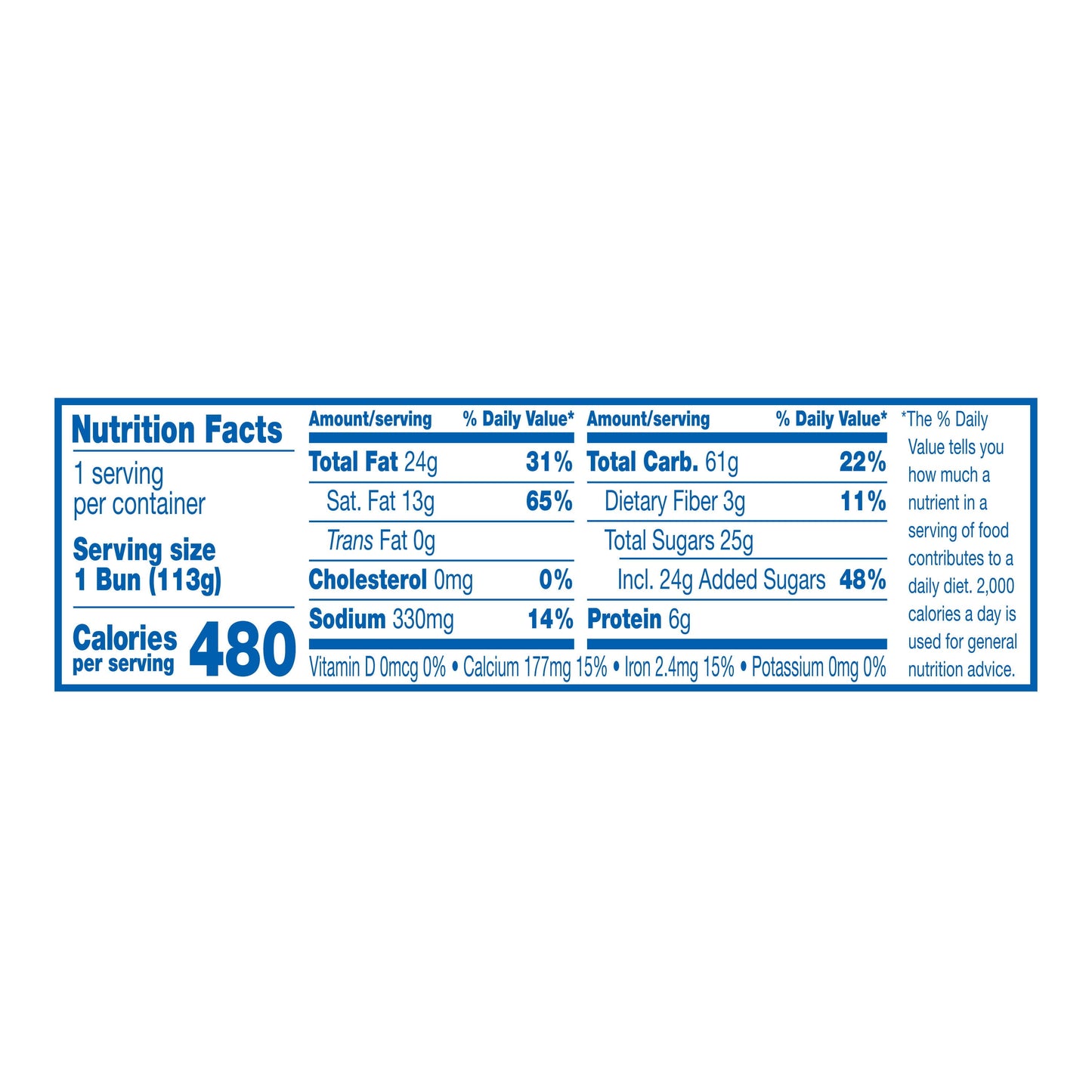 Hostess Holdings LP - Hostess Glazed Jumbo Honey Bun, Single Serve 4oz