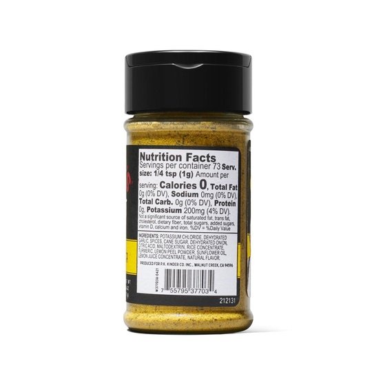 Kinder's No Salt Lemon Pepper Premium Quality Seasoning, 2.6oz