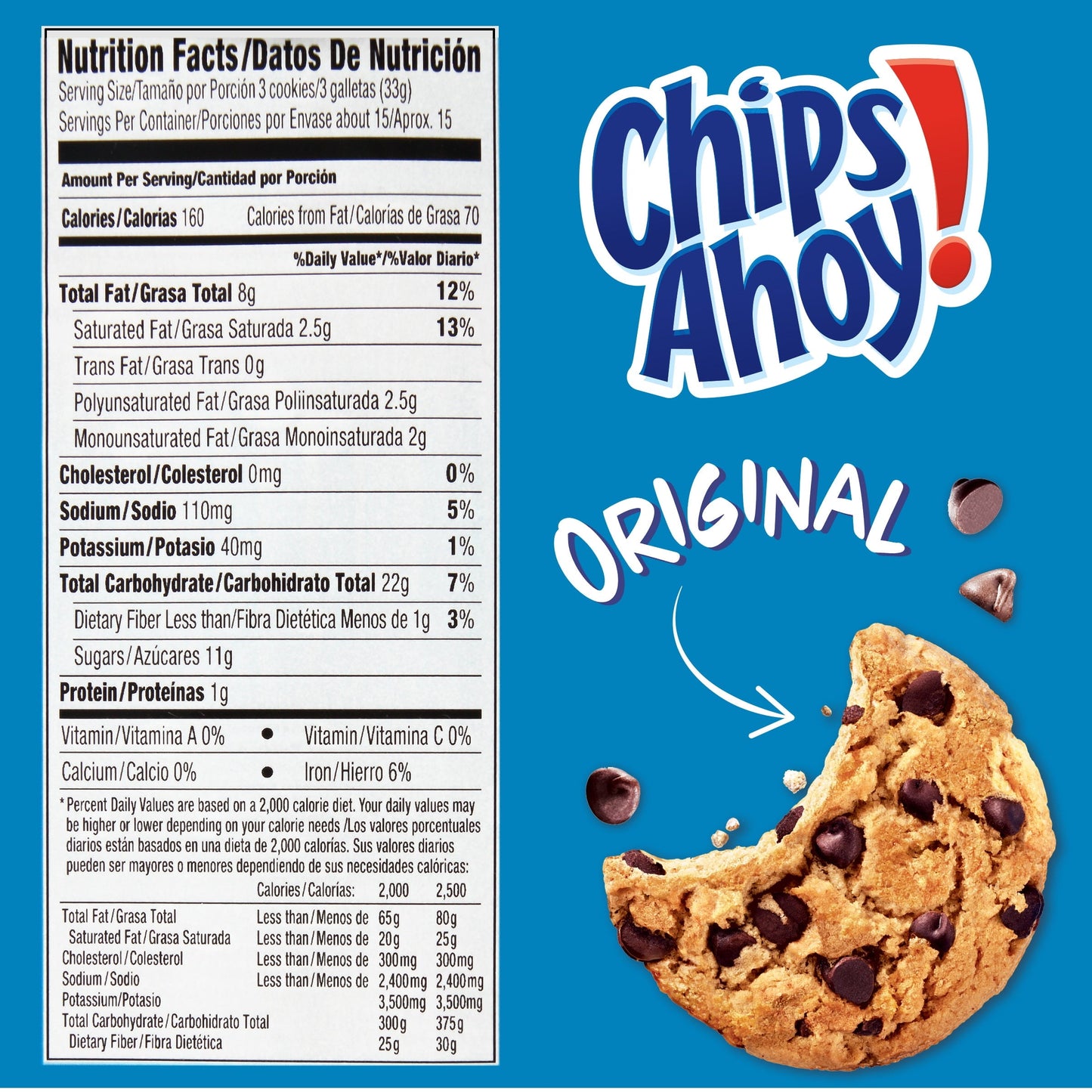 CHIPS AHOY! CHOCOLATE CHIP COOKIES 18.2Z