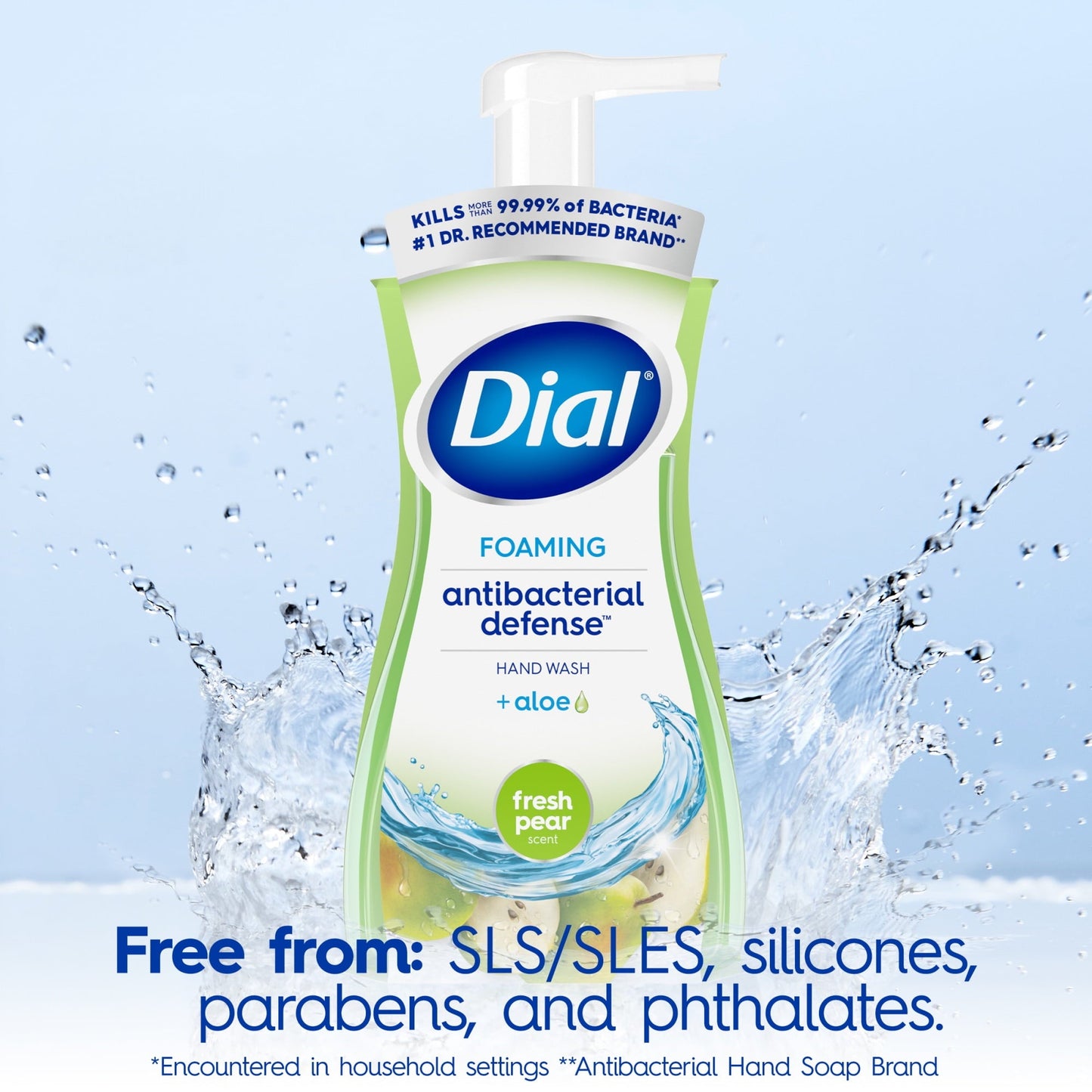 Dial Antibacterial Foaming Hand Wash, Fresh Pear, 7.5 fl oz