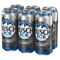 Busch Ice Domestic Beer, 6 Pack, 16 fl. oz. Cans, 5.9% ABV