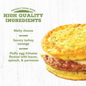 Jimmy Dean Delights Egg'wich Parmesan Egg Frittatas Turkey Sausage and Cheese, 4 count (Frozen)