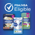 Always Maxi Pads with Wings, Size 2, Long Super Absorbency, 42 CT