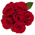 Fresh-Cut 6 Stem Roses Flower Bunch, 6 Stems, Colors Vary