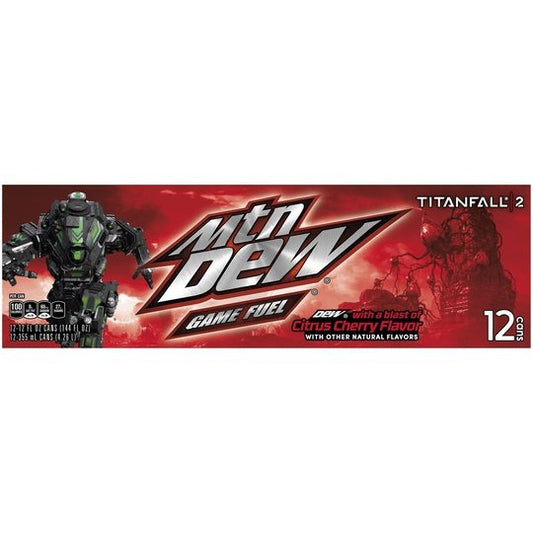 Mountain Dew Game Fuel Soda, 12 Fl. Oz., 12 Count