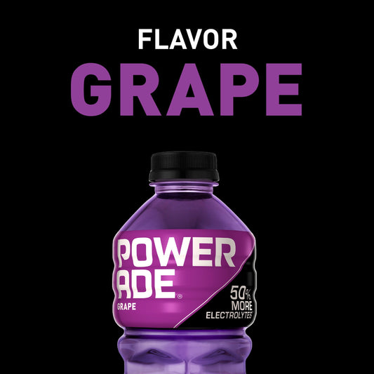 POWERADE Electrolyte Enhanced Grape Sport Drink, 28 fl oz, Bottle