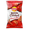 Lay's Kettle Cooked Flamin' Hot Flavored Potato Chips, 8 oz Bag