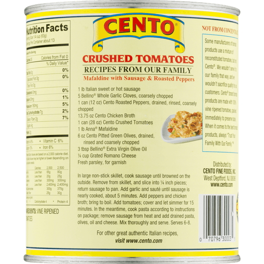 Cento All Purpose Crushed Tomatoes, 28 Oz