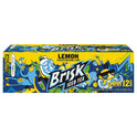 Brisk Lemon Iced Tea, bold lemon flavor, 12 fl oz, 12 Pack Cans