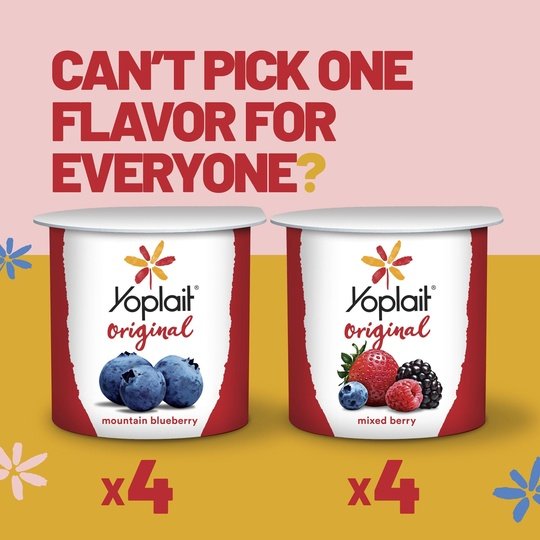 Yoplait Original Low Fat Yogurt Pack, 8 Ct, 6 OZ Fruit Yogurt Cups