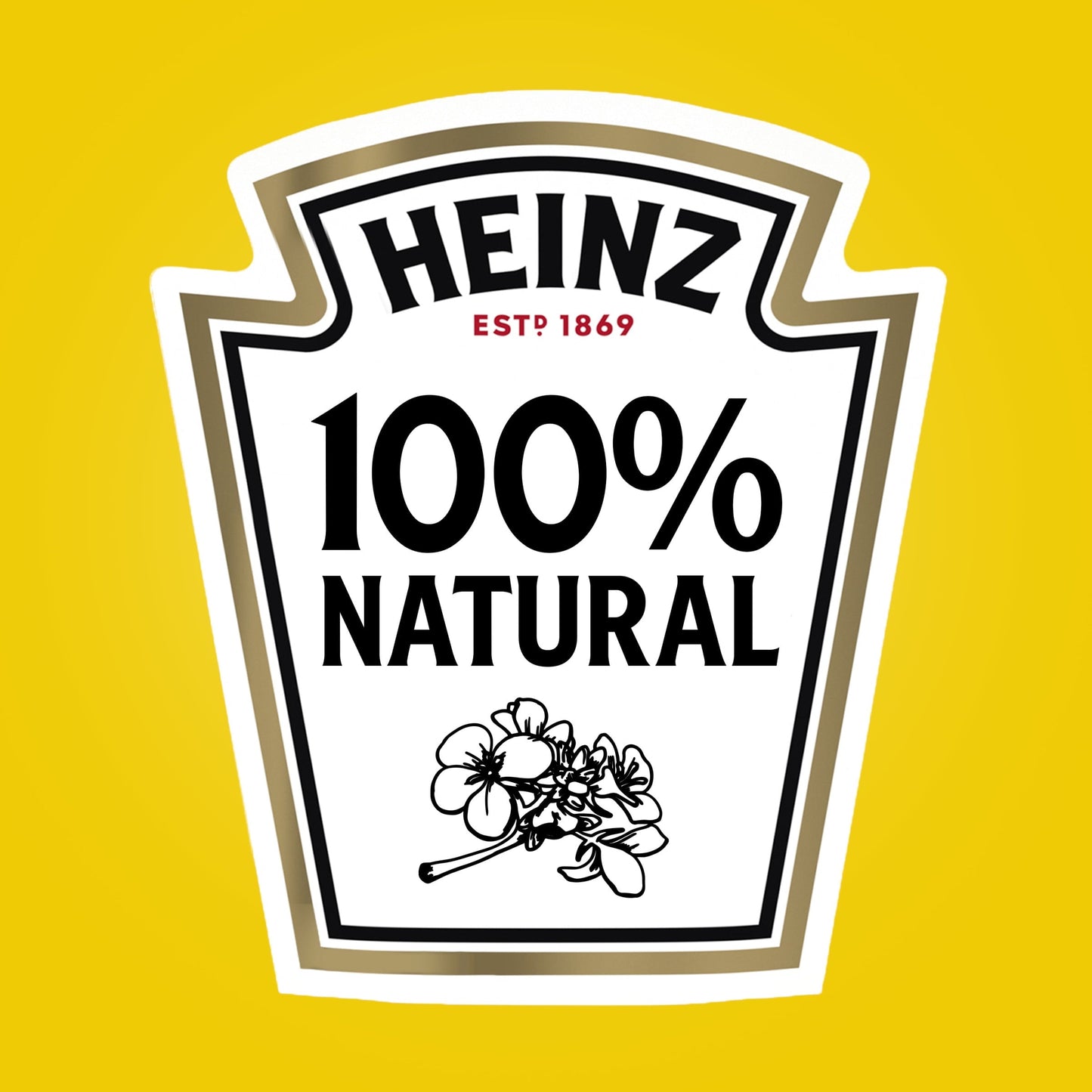 Heinz 100% Natural Yellow Mustard, 8 oz Bottle