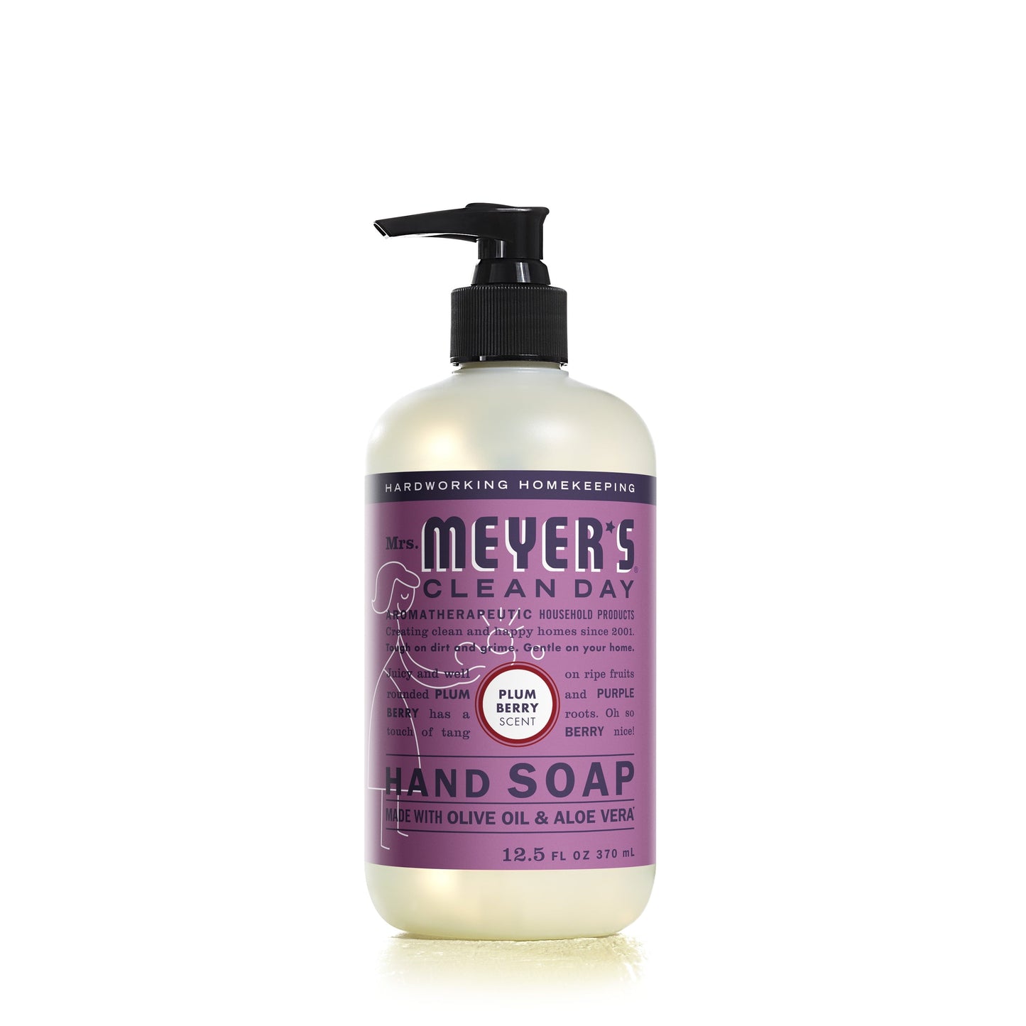 Mrs. Meyer's Clean Day Liquid Hand Soap, Plum Berry Scent, 12.5 Ounce Bottle