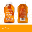 Jamies Hive to Table 100% Raw Honey & Comb, Premium, Pure Honey, 24 oz