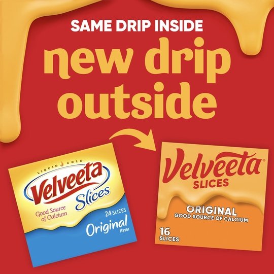 Velveeta Slices Original Cheese, 16 Ct Pk