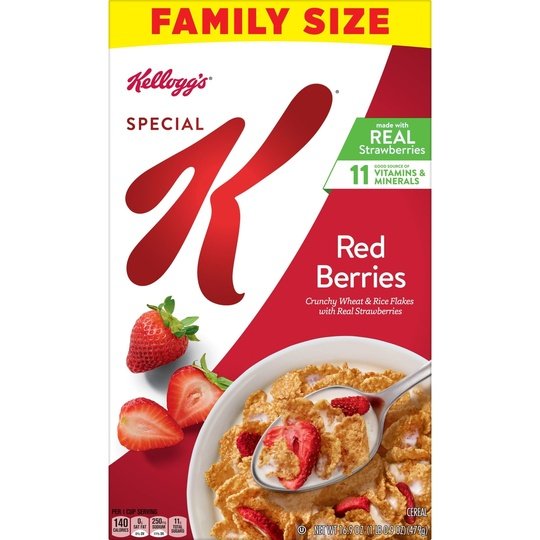 Kellogg's Special K Red Berries Breakfast Cereal, Family Size, 16.9 oz Box