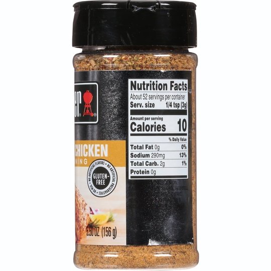 Weber Beer Can Chicken Seasoning, 5.5 oz