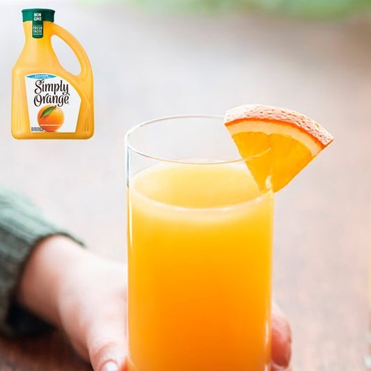 Simply Non GMO No Pulp Calcium Orange Juice, 89 fl oz Bottle