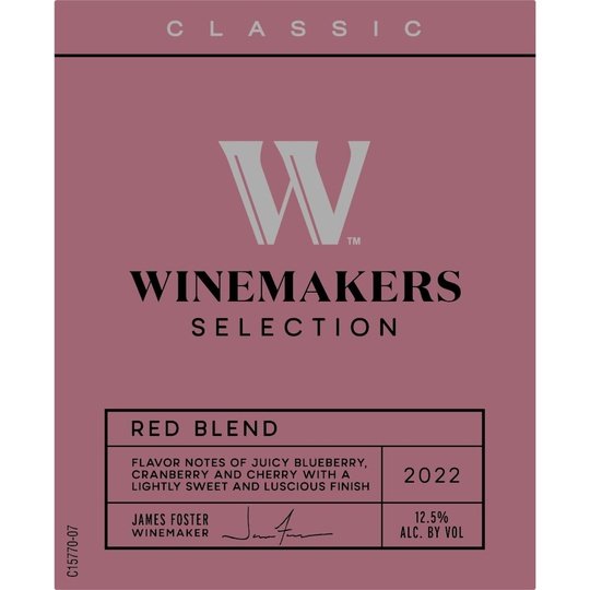 Winemakers Selection Red Blend Red Wine, 2018, 750 ml