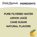 Simply Non GMO All Natural Lemonade Juice, 89 fl oz Bottle