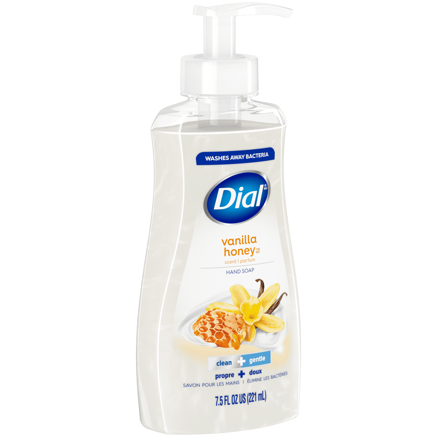 Dial Liquid Hand Soap, Vanilla & Honey, 7.5 Ounce