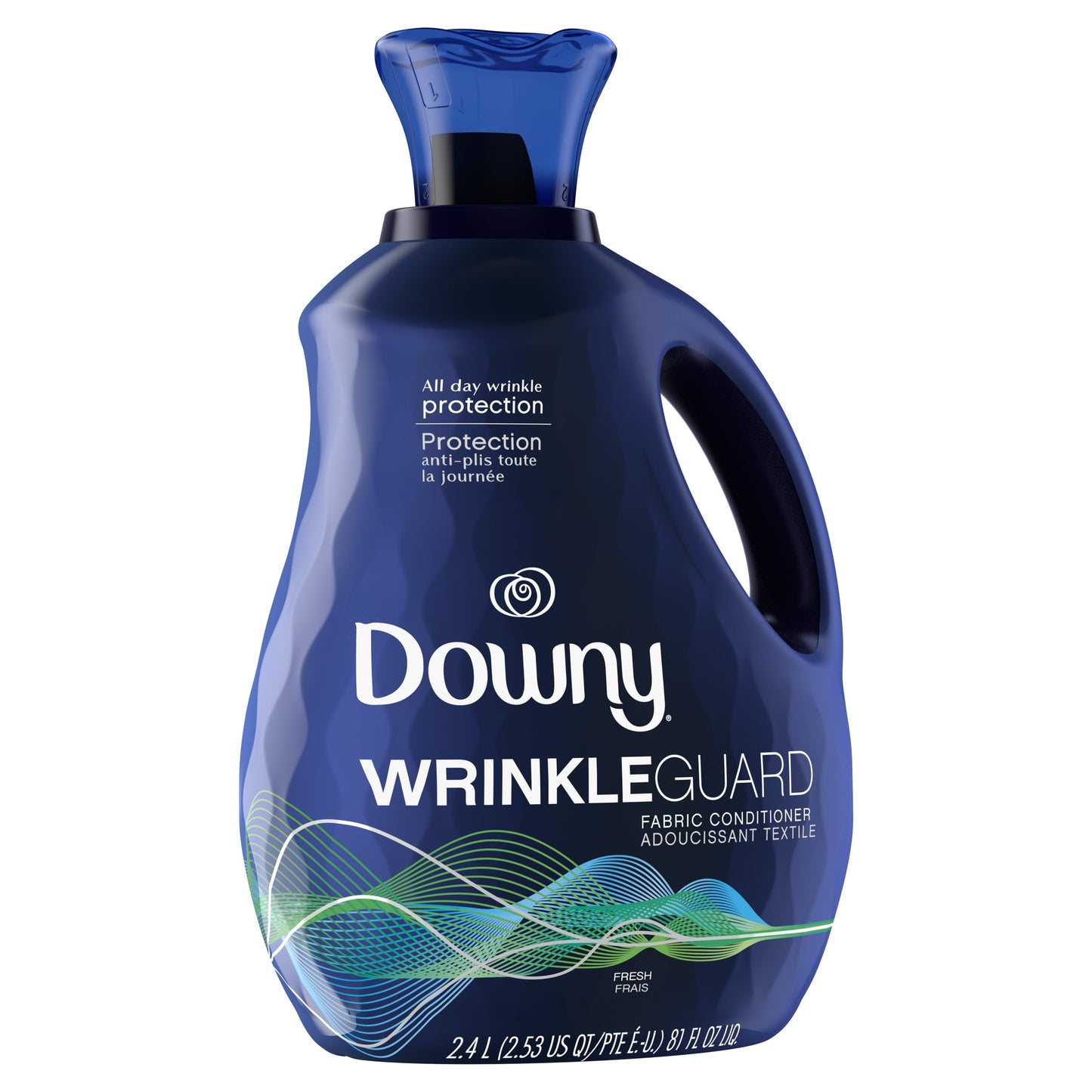 Downy Wrinkle Guard Liquid Fabric Softener, Fresh, 81 fl oz