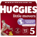 Huggies Little Movers Baby Diapers, Size 5, 92 Ct (Select for More Options)