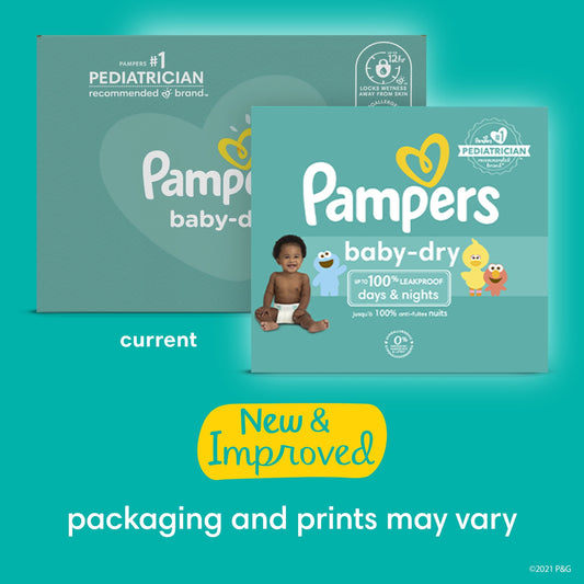 Pampers Baby Dry Diapers Size 2, 37 Count (Select for More Options)