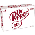 Diet Dr Pepper Soda, 12 fl oz cans, 24 pack