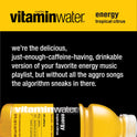 vitaminwater energy electrolyte enhanced water, tropical citrus drink, 20 fl oz bottle