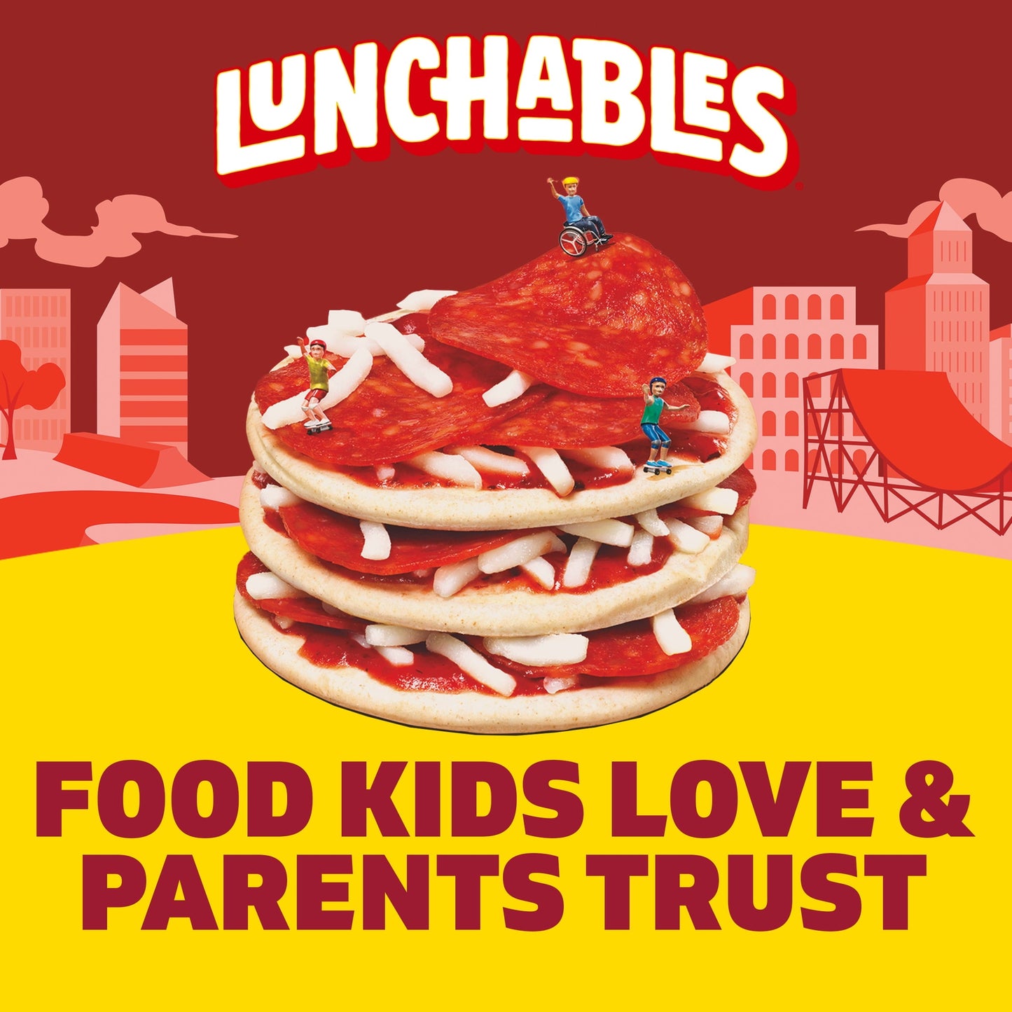 Lunchables Pizza with Pepperoni Kids Lunch Snack, 4.3 oz Tray